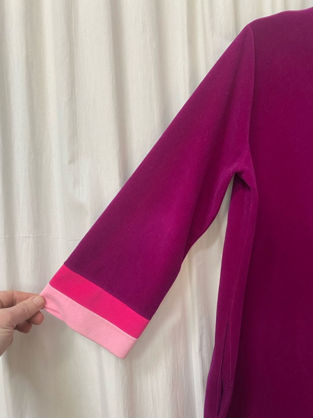 Vintage Vanity Fair Bathrobe Robe Housecoat Gown Vibrant Plum Purple Pink 16 XL - Picture 4 of 9